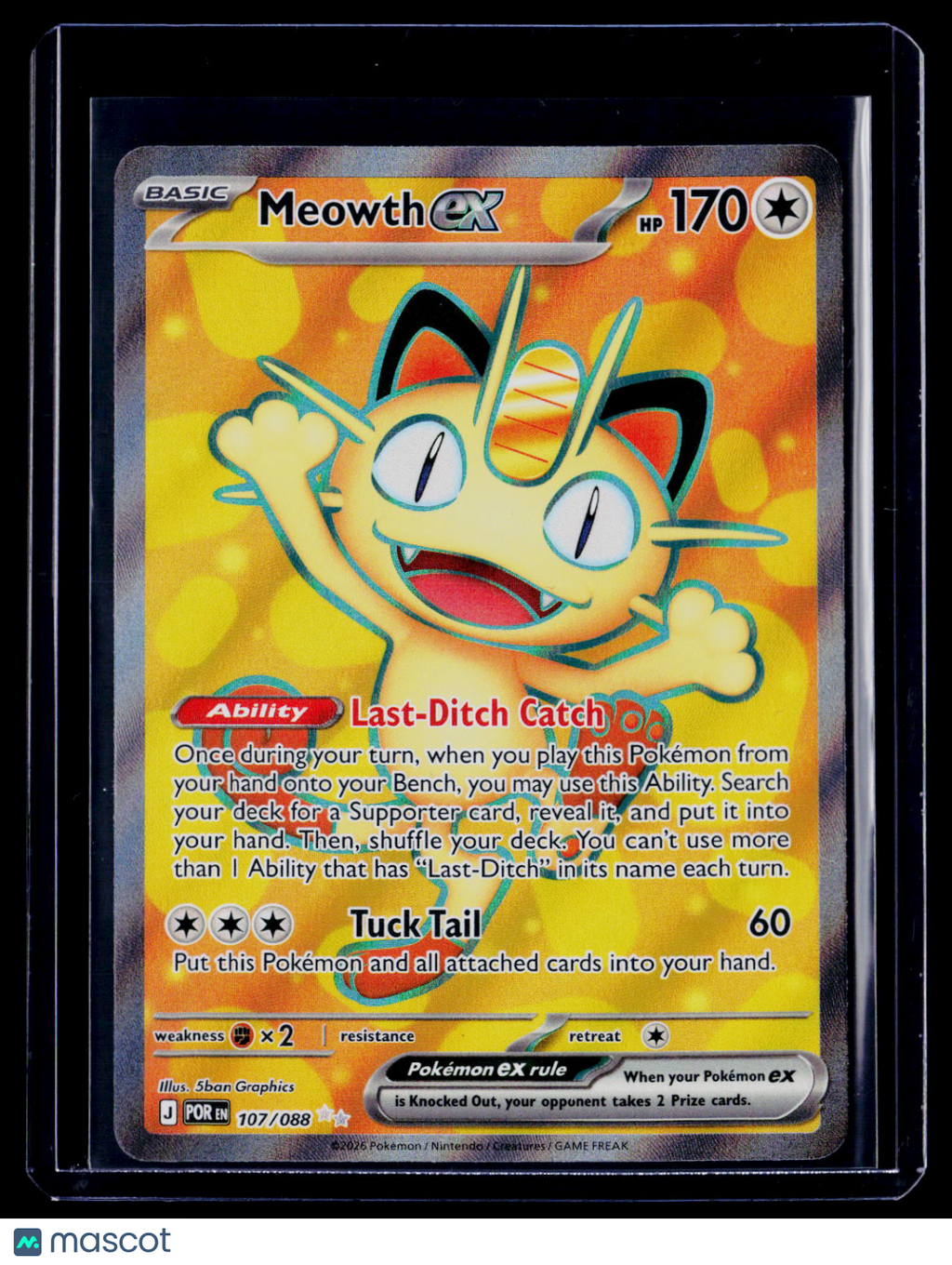 Meowth Ex Full Art Perfect Order