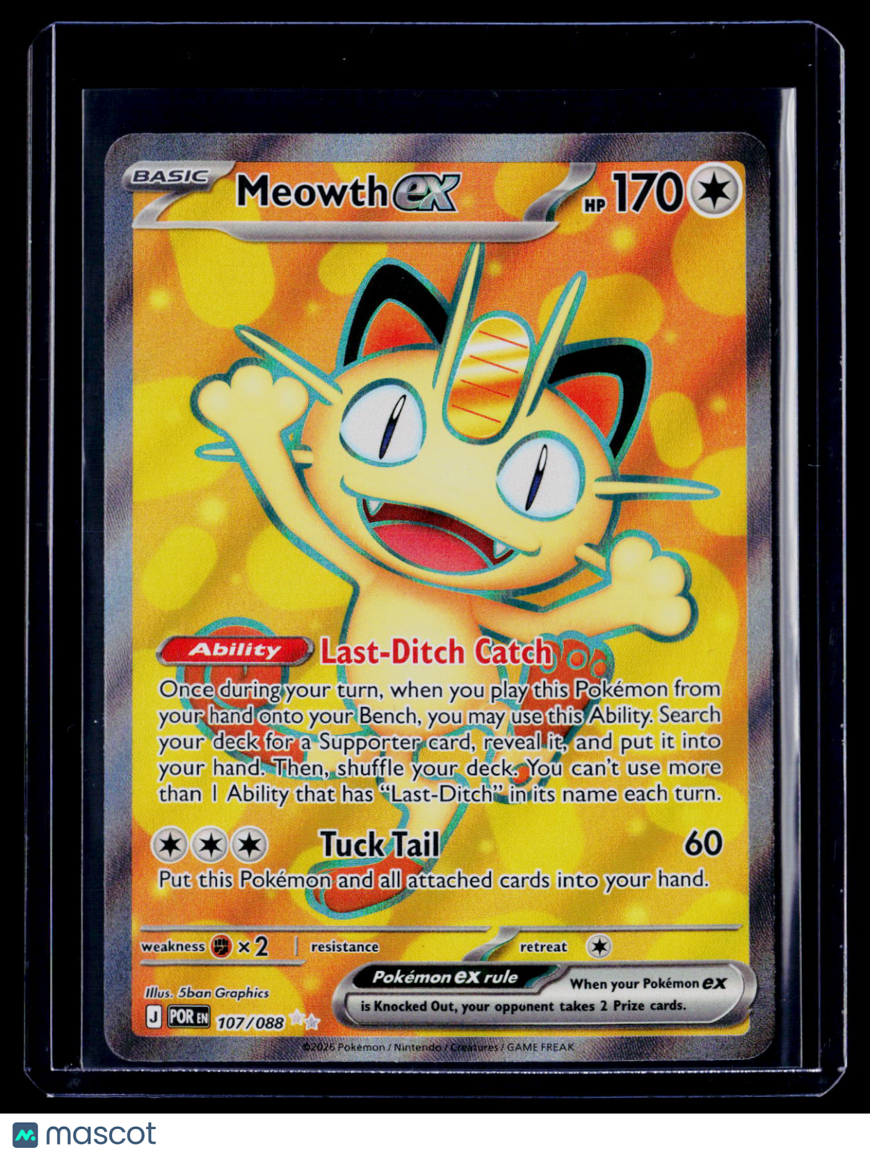 Meowth Ex Full Art Perfect Order
