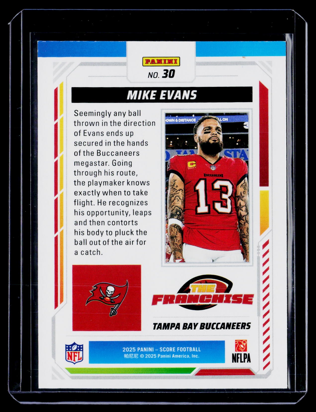 2025 Score Mike Evans Gold Zone 23/50