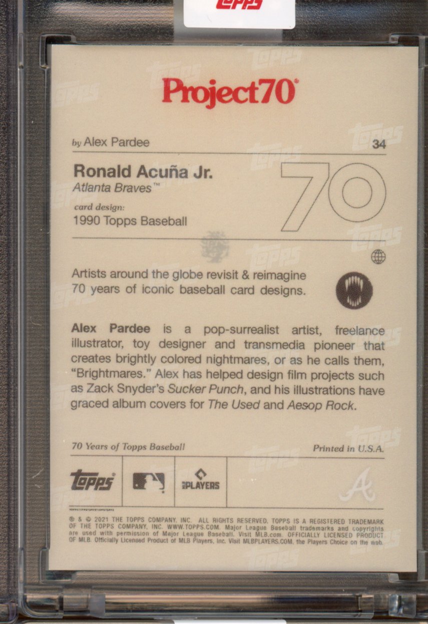 2021 Topps Project 70 Ronald Acuna Jr. Alex Pardee 34