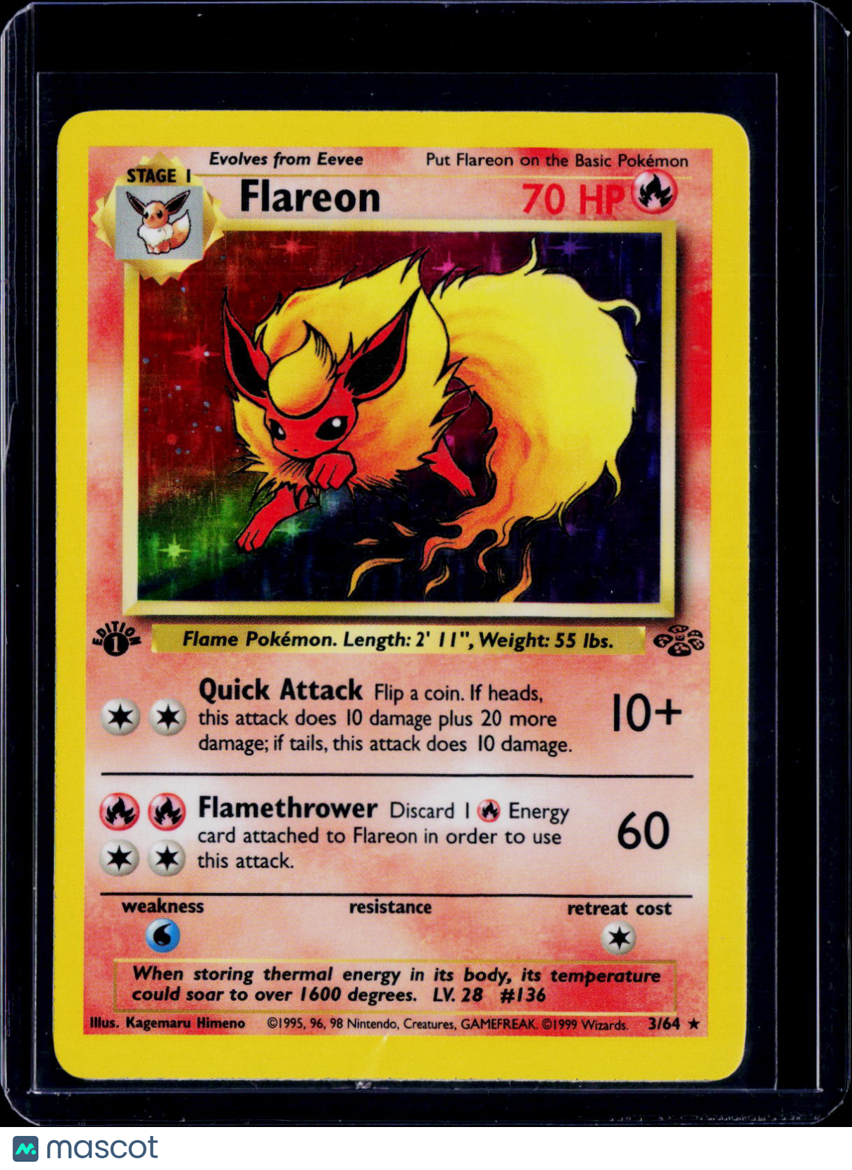 Flareon 1st Edition Holo