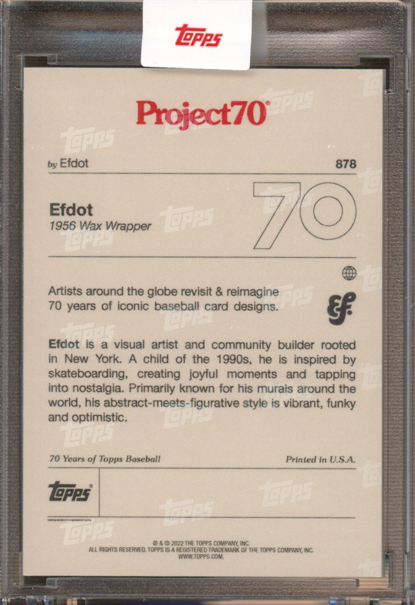 2021 Topps Project 70 Efdot 878