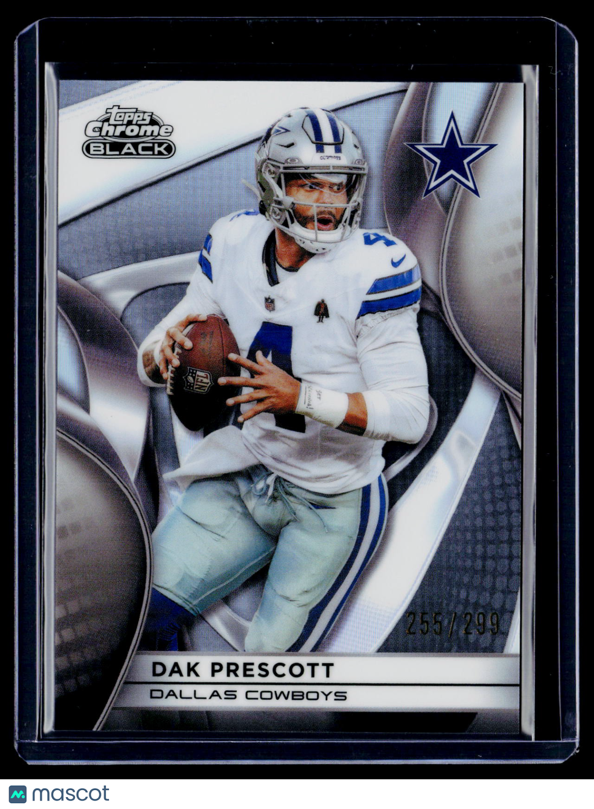 2025 Topps Chrome Black Dak Prescott Refractor 255/299