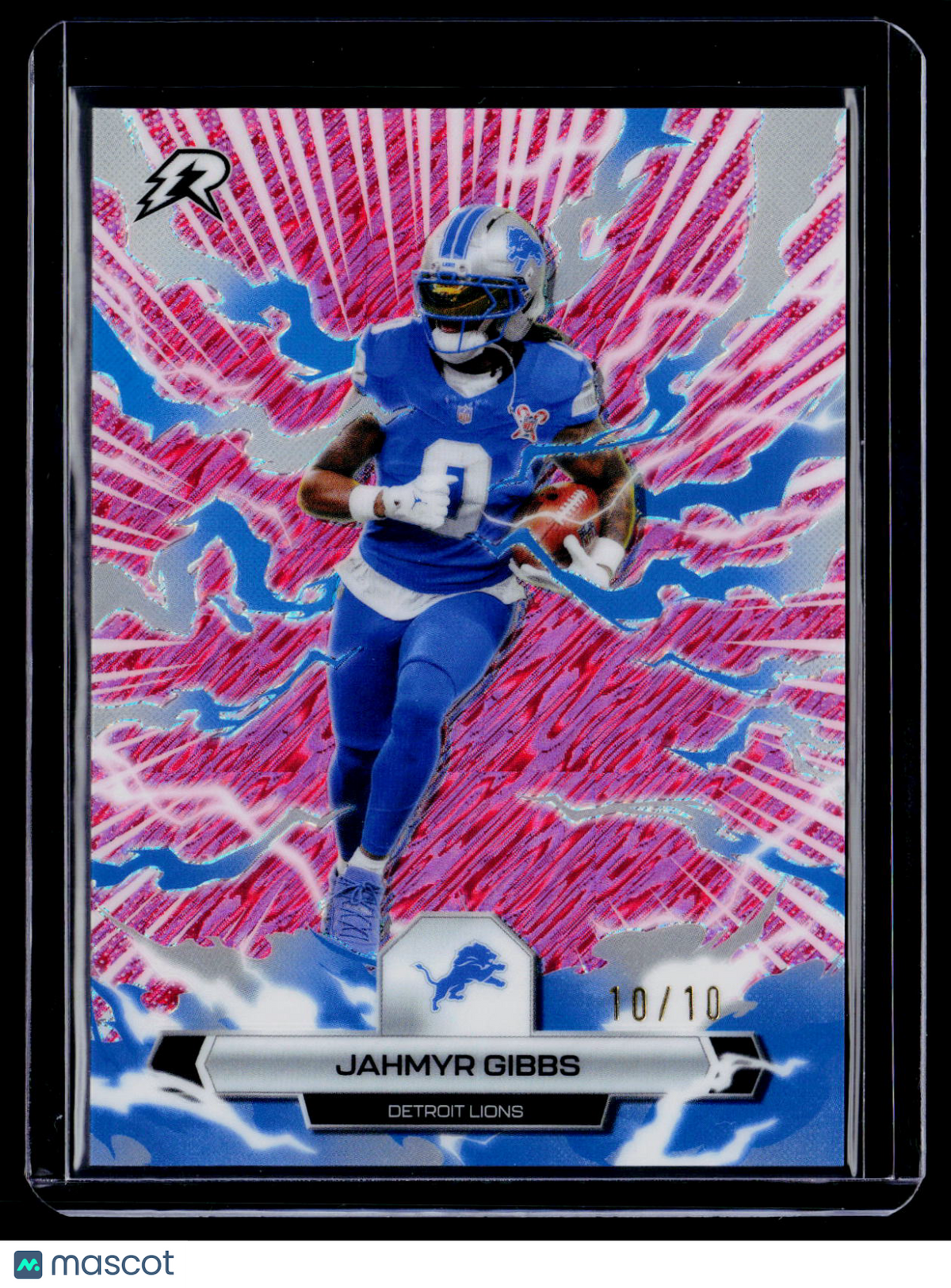 2025 Topps Resurgence Jahmyr Gibbs Pink Static 10/10