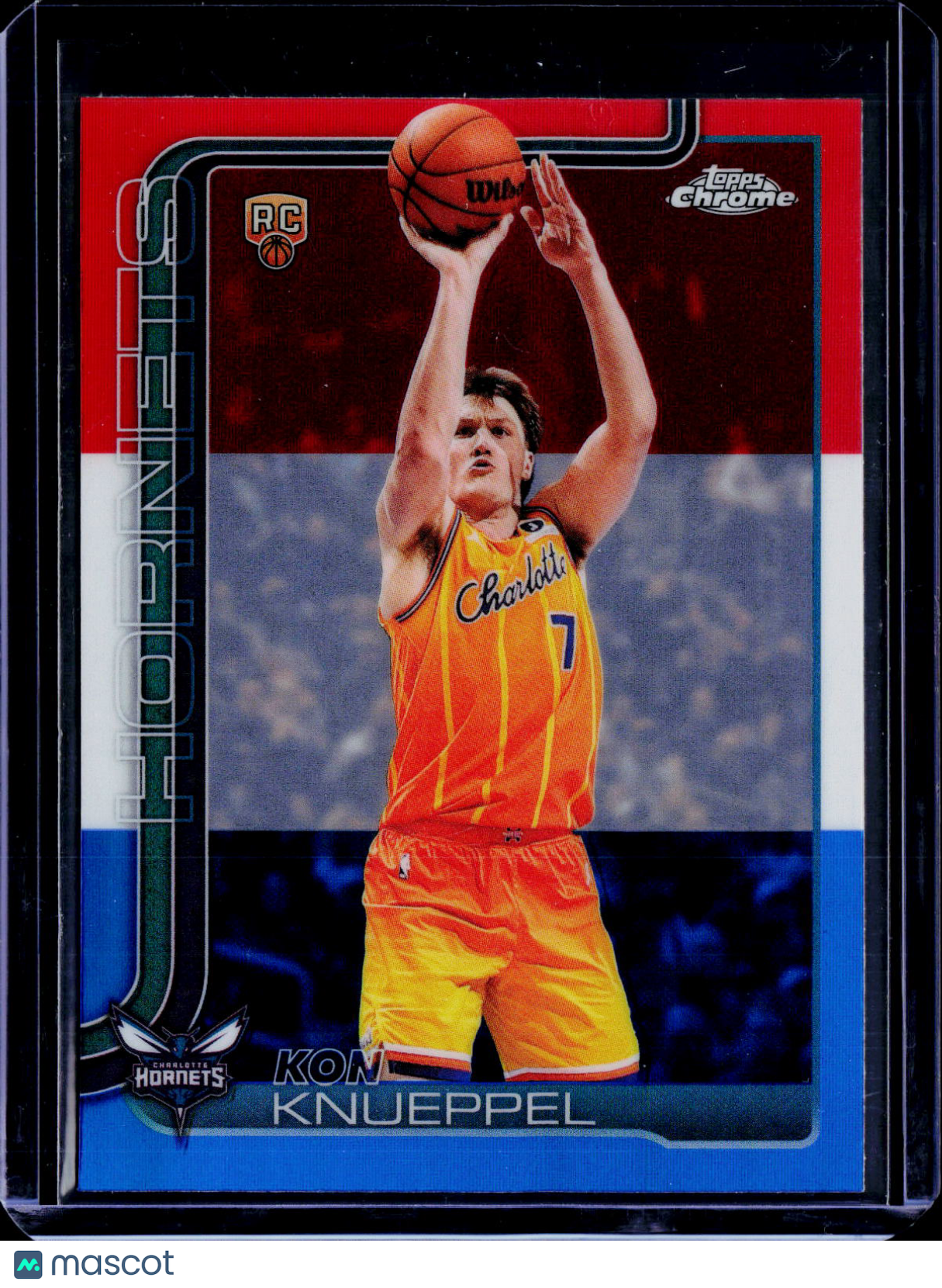 2025-26 Topps Chrome Update Kon Knueppel Red, White, and Blue