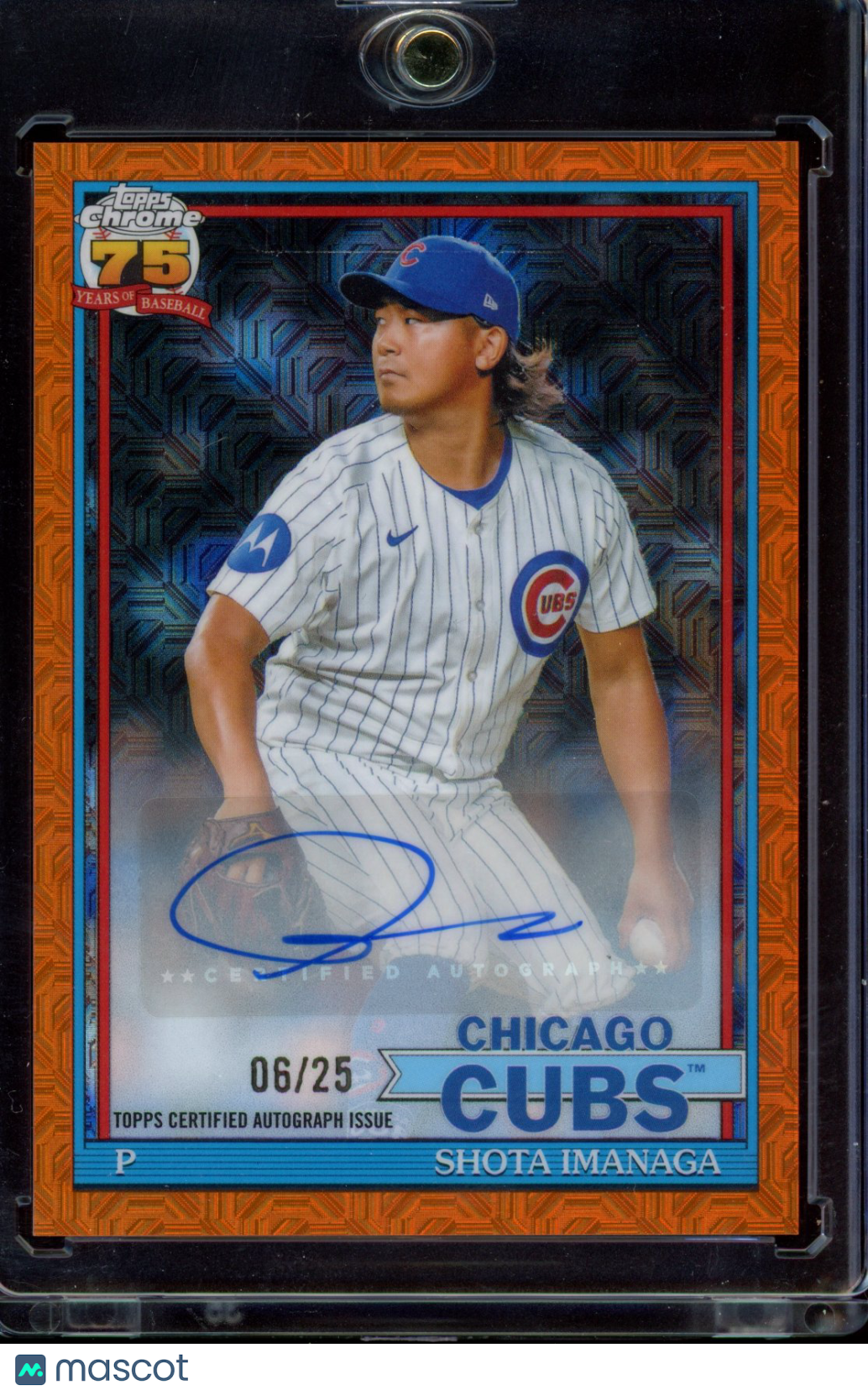2026 Topps Shota Imanaga Silver Pack 1991 Orange Auto 06/25