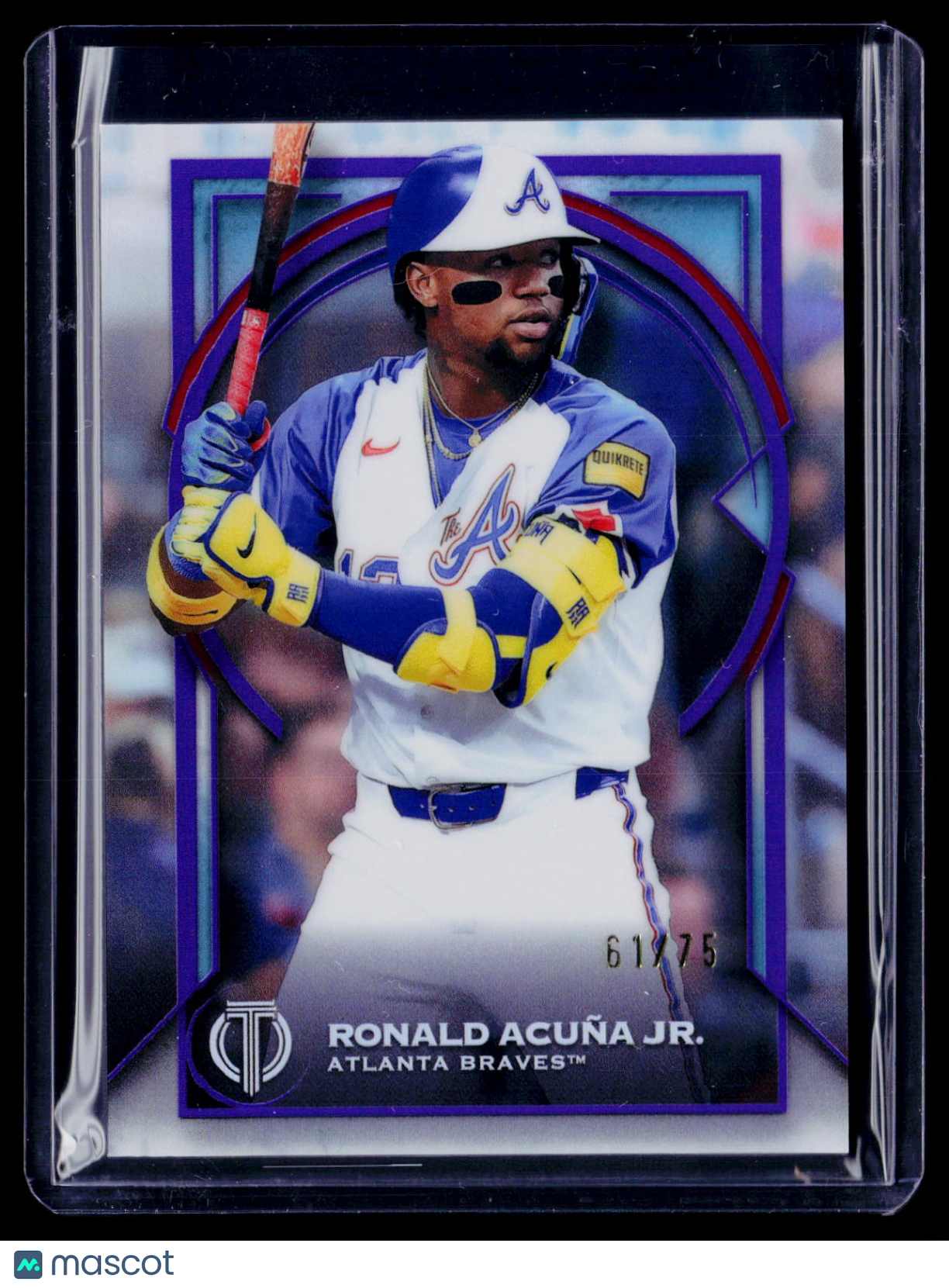 2026 Topps Tribute Ronald Acuna Jr. Purple Refractor 61/75