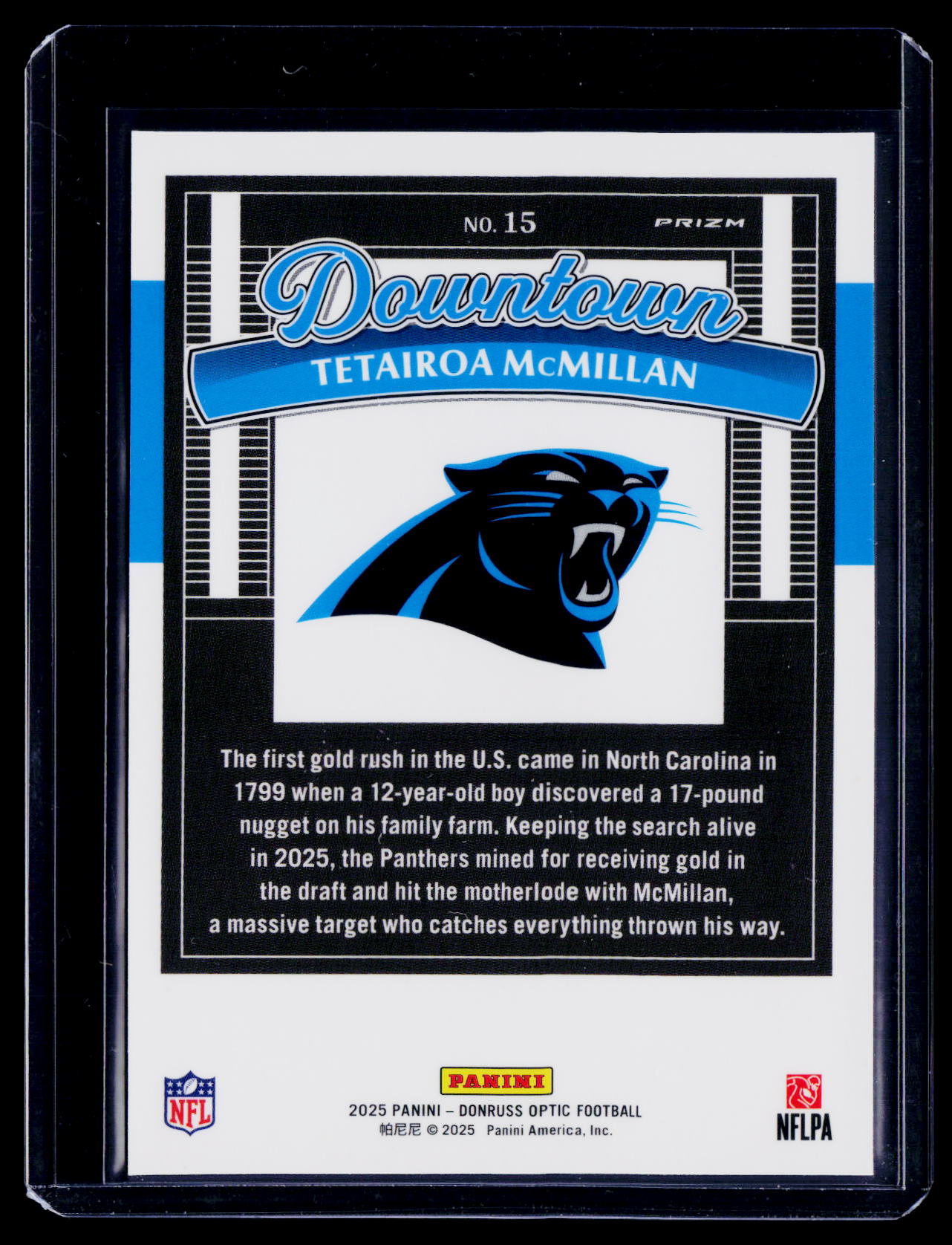 2025 Donruss Optic Tetairoa McMillan Rookie RC