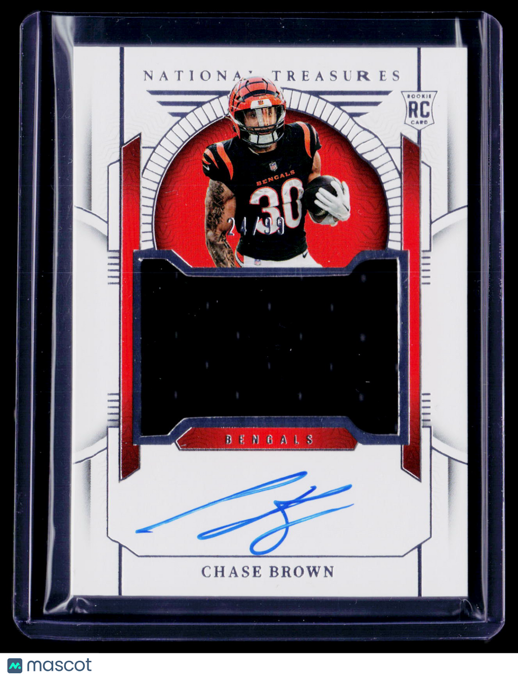 2023 National Treasures Chase Brown Rookie Patch Auto RPA 24/99 RC