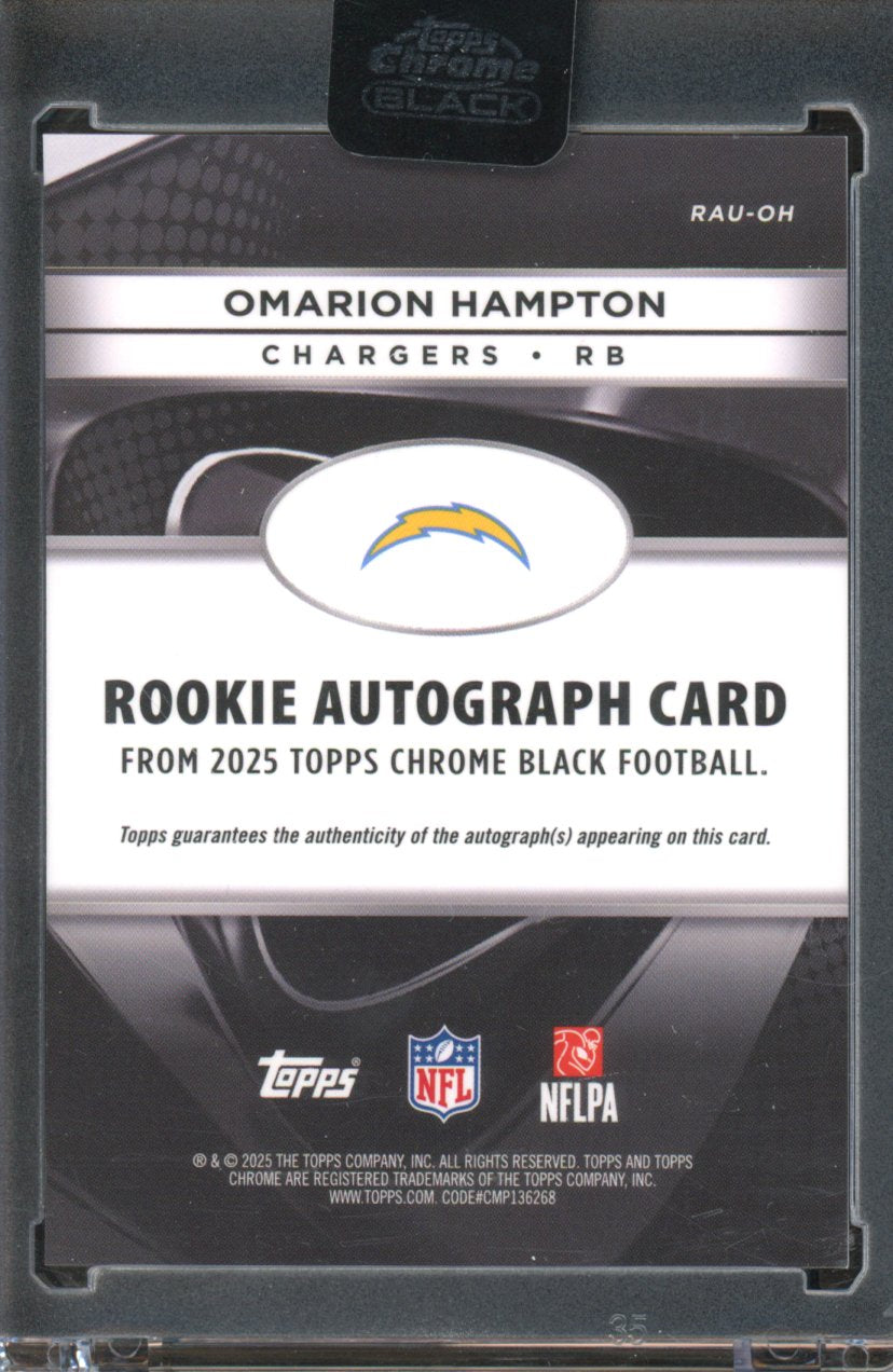 2025 Topps Chrome Black Omarion Hampton Rookie Auto RC
