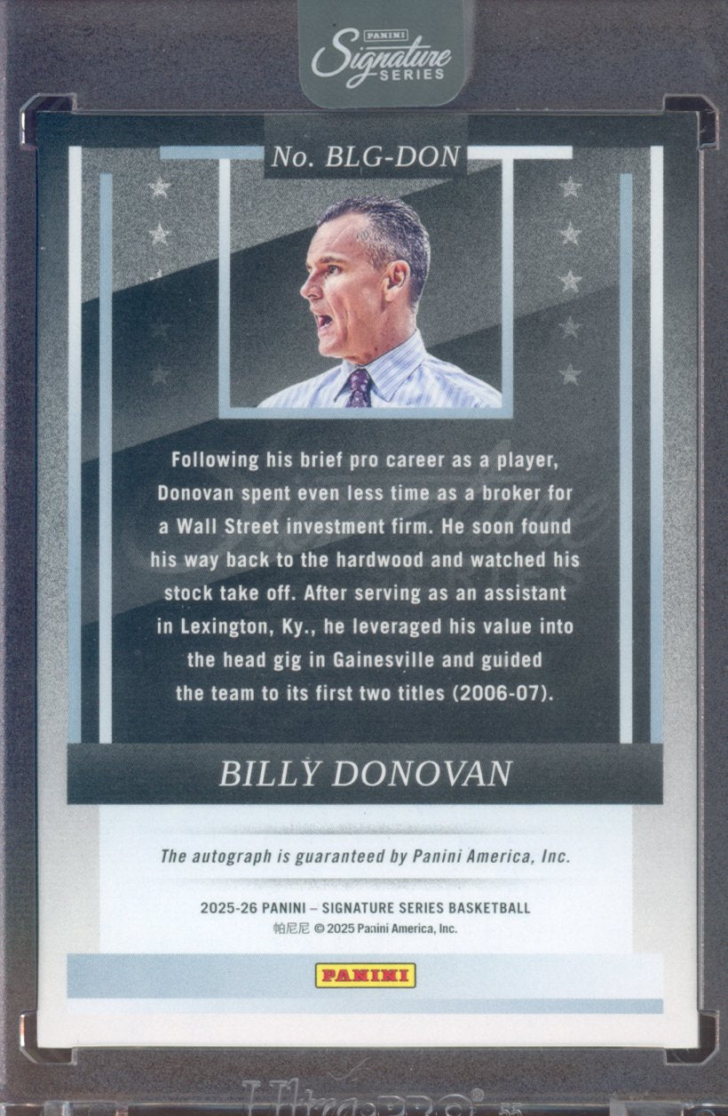 2025-26 Signature Series Billy Donovan Auto 19/49
