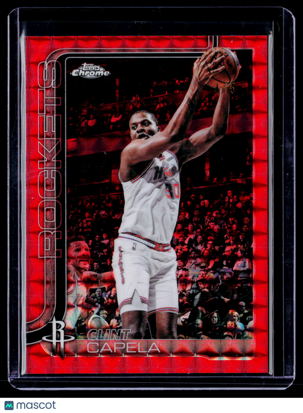2025 Topps Chrome Update Clint Capela Red Geometric 4/5