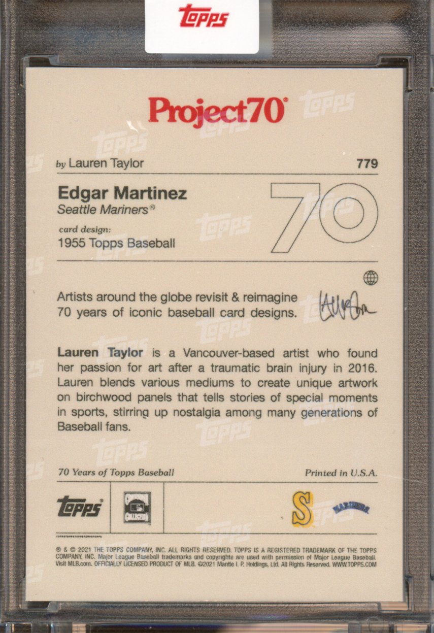 2021 Topps Project 70 Edgar Martinez Lauren Taylor 779