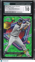 2023 Topps Chrome Cosmic Riley Greene Rookie Green Space Dust Refractor 37/75 CGC 10 RC