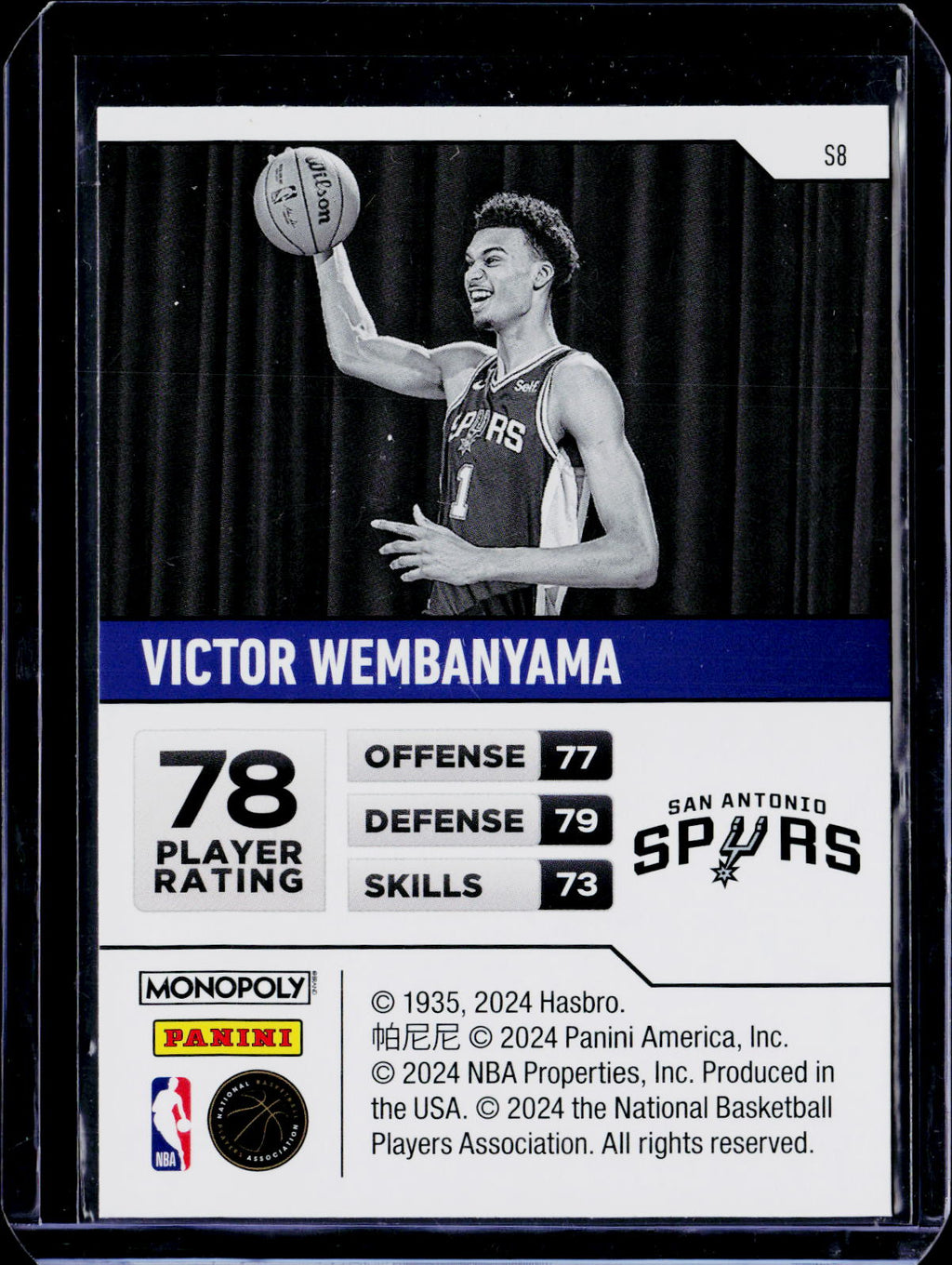 2023-24 Prizm Monopoly Starter Deck Victor Wembanyama