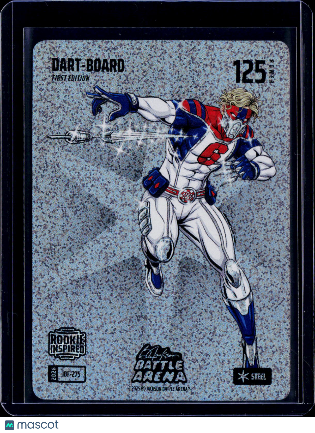 2025 Bo Jackson Battle Arena Dart-Board Jaxson Dart Steel Icon Battlefoil