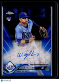 2018 Topps Chrome Willy Adames Rookie Blue Wave Auto 99/150 RC