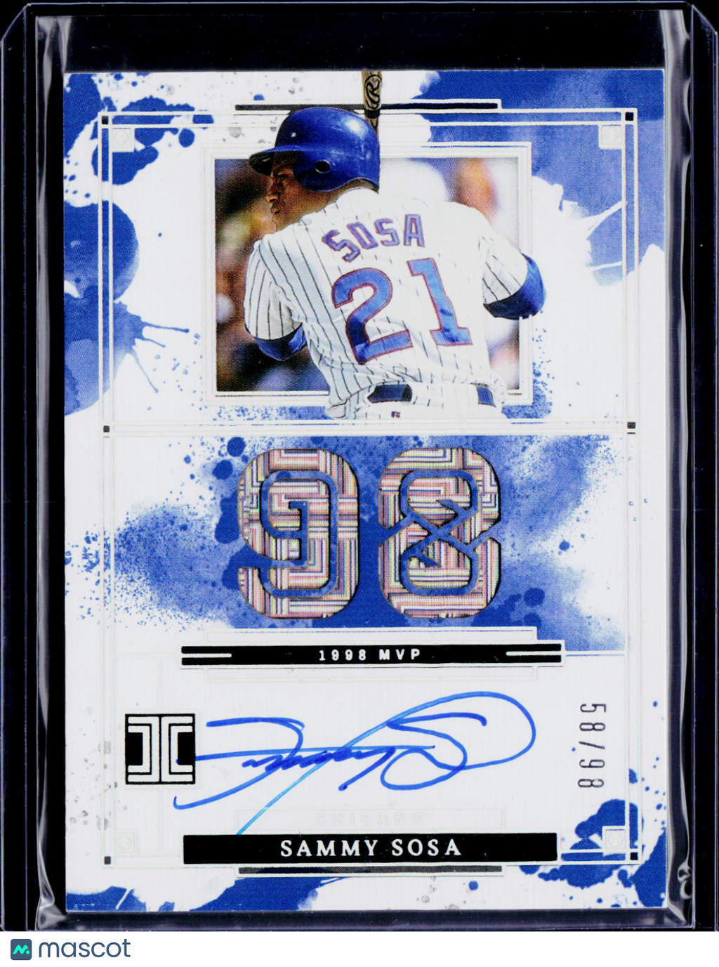 2025 Impeccable Baseball Sammy Sosa MVP Signatures /98