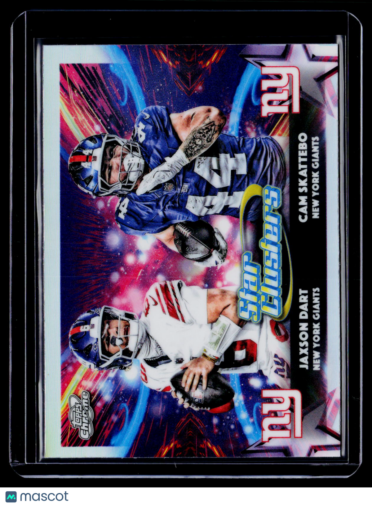 2025 Topps Chrome Cosmic Jaxson Dart / Cam Skattebo Star Clusters RC