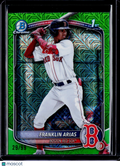 2025 Bowman Chrome Franklin Arias Mega Green Refractor 29/99