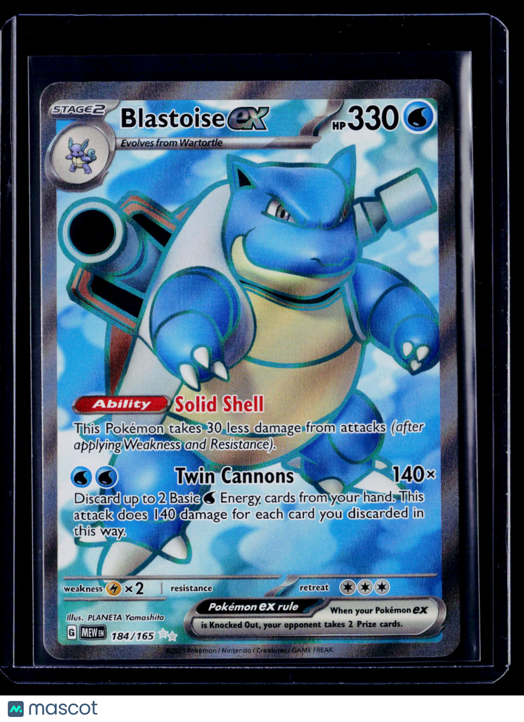Blastoise Ex Full Art 151