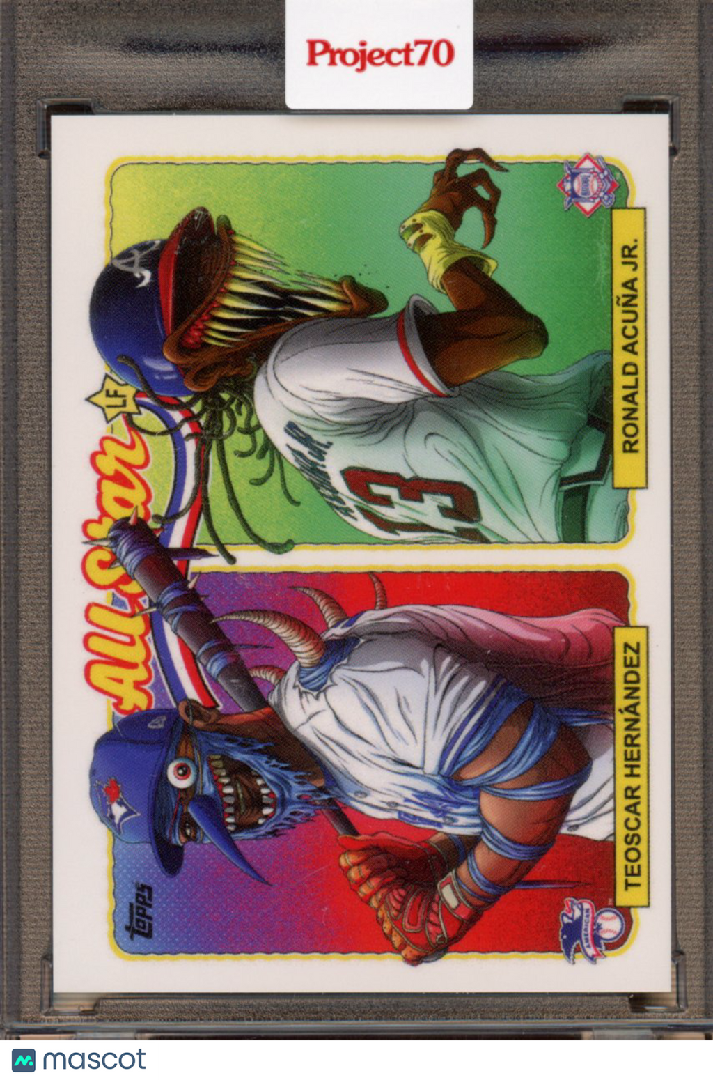 2021 Topps Project 70 Teoscar Hernandez / Ronald Acuna Jr. Alex Pardee ASG2