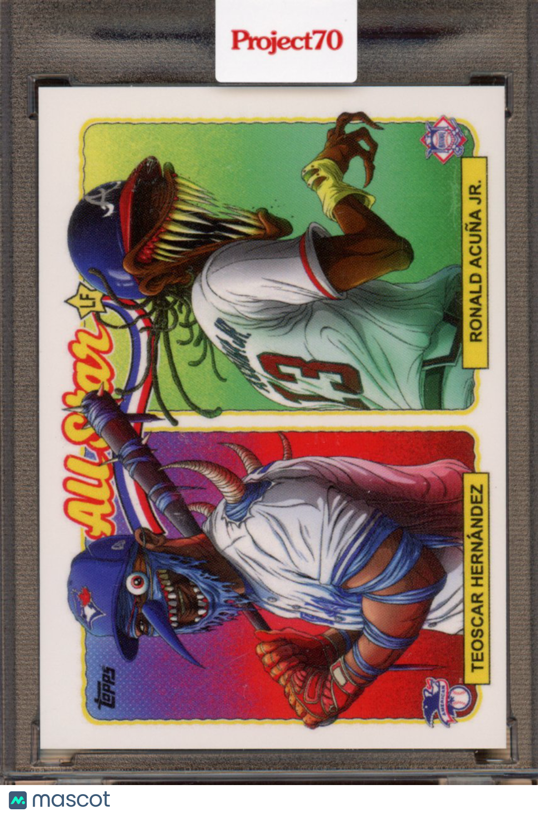 2021 Topps Project 70 Teoscar Hernandez / Ronald Acuna Jr. Alex Pardee ASG2