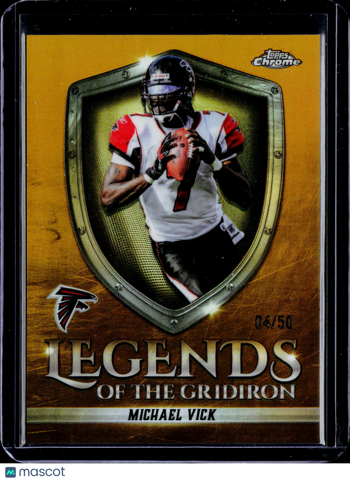 2025 Topps Chrome Michael Vick Legends of The Gridiron Gold /50