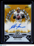 2025 Topps Chrome Brett Favre Gold Hall of Chrome Auto 16/50