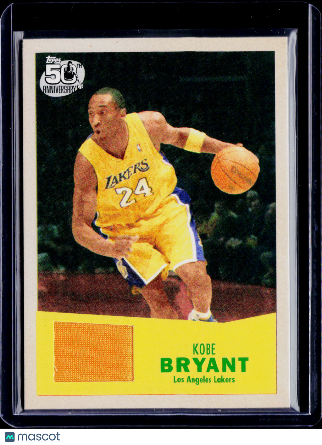 2007 Topps Kobe Bryant 1957-58 Game Worn Patch