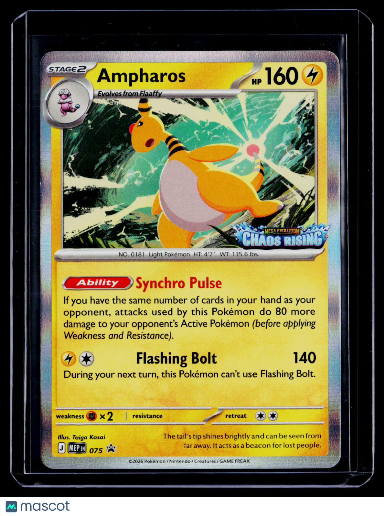 Pokemon Ampharos Chaos Rising 075 Promo