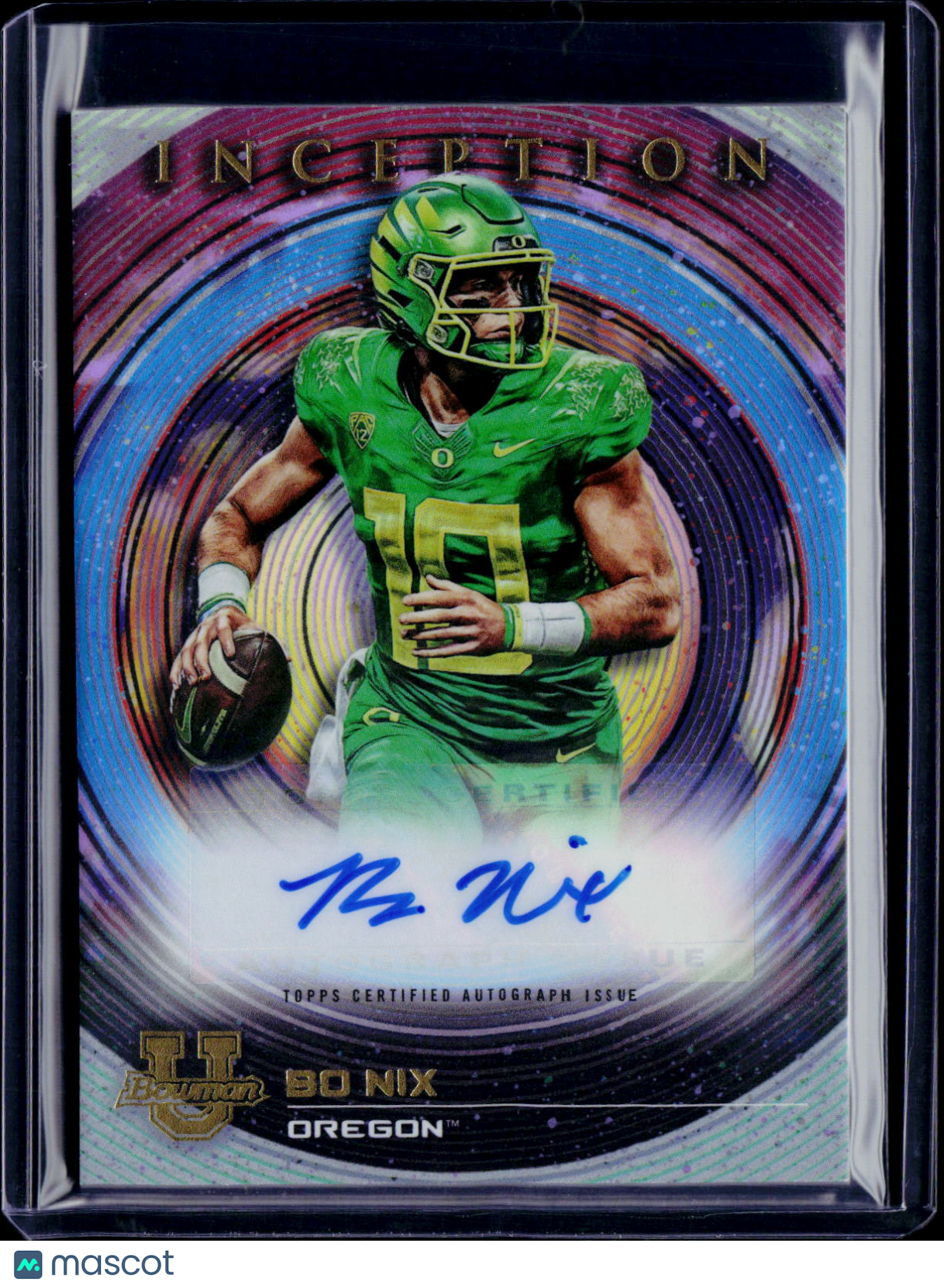 2022-23 Bowman University Inception Bo Nix Autograph