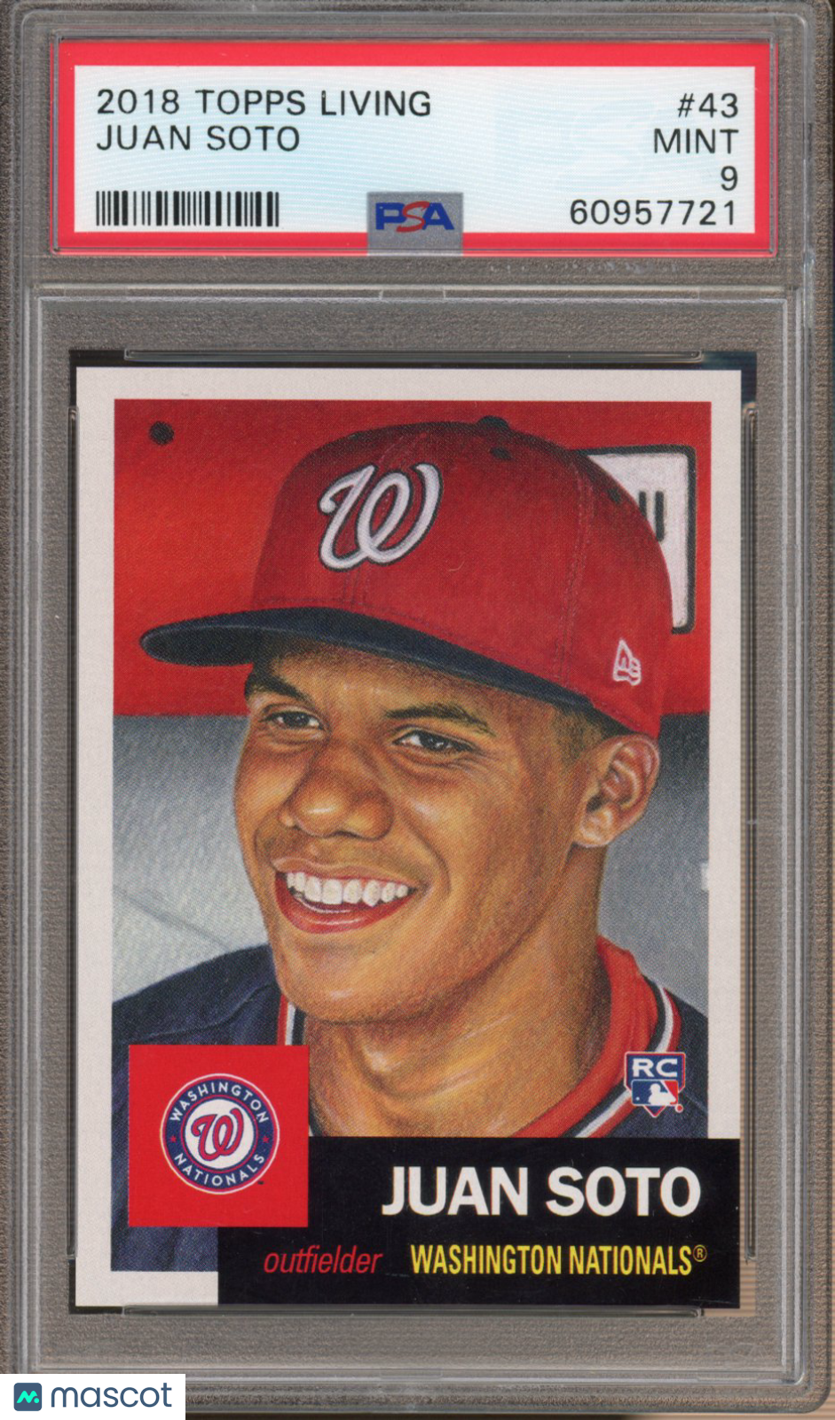 2018 Topps Living Juan Soto Rookie PSA 9 RC