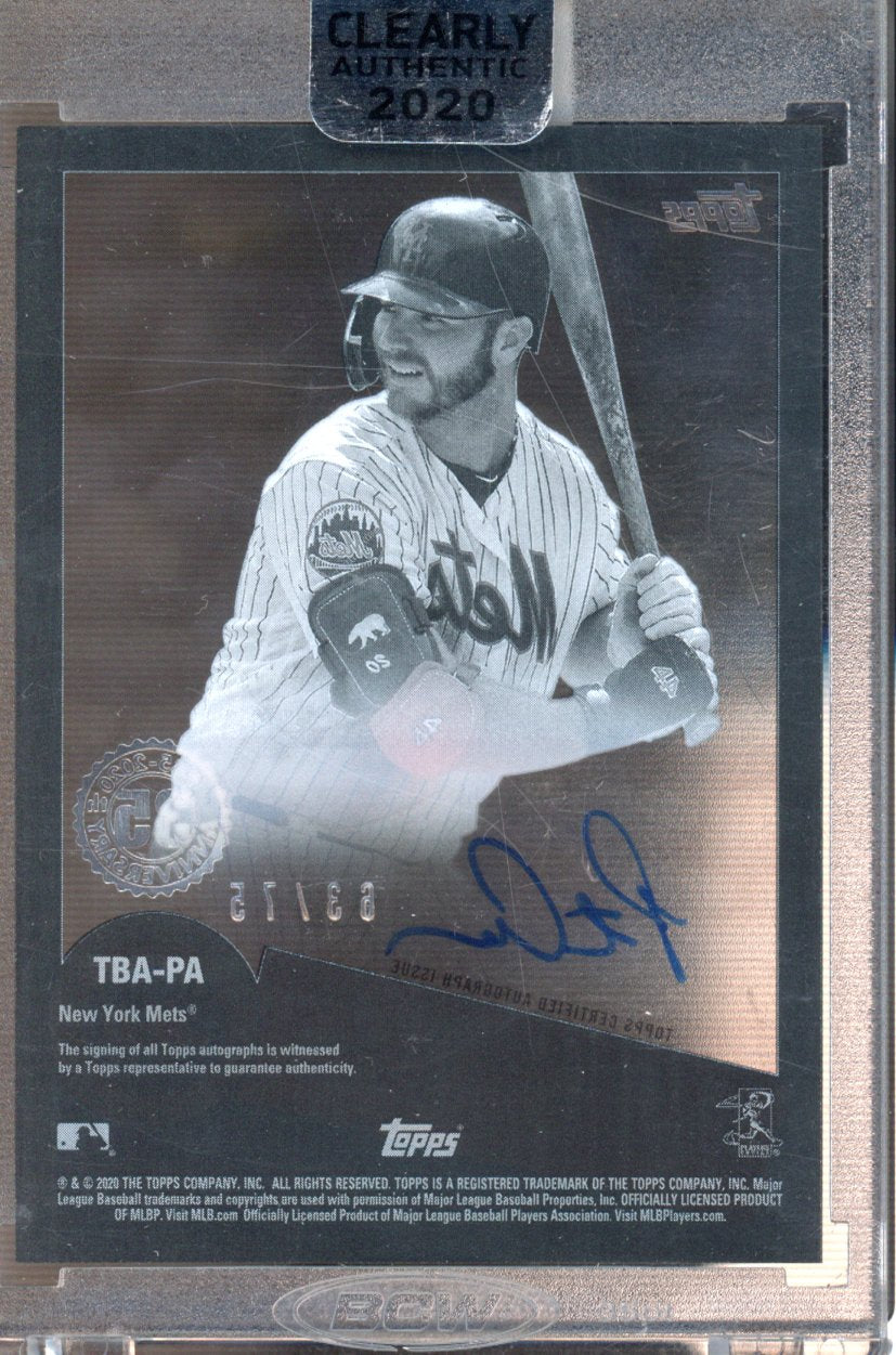 2020 Topps Clearly Pete Alonso 35th Anniversary Auto Black 63/75