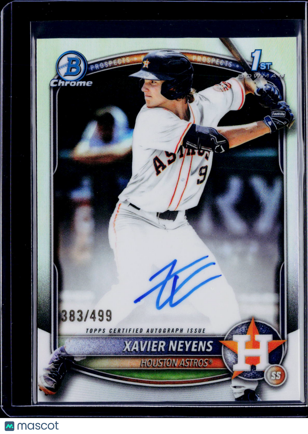 2025 Bowman Chrome Draft Xavier Neyens 1st Bowman Auto Refractor 383/499