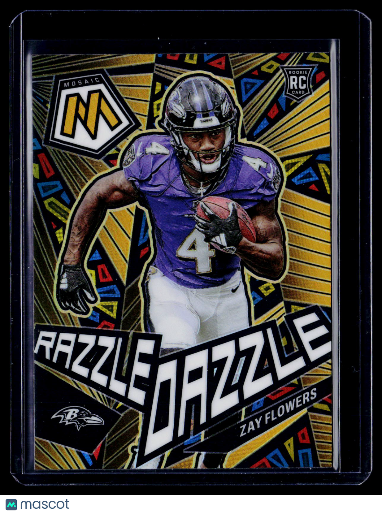 2023 Panini Mosaic Zay Flowers Rookie Razzle Dazzle RC