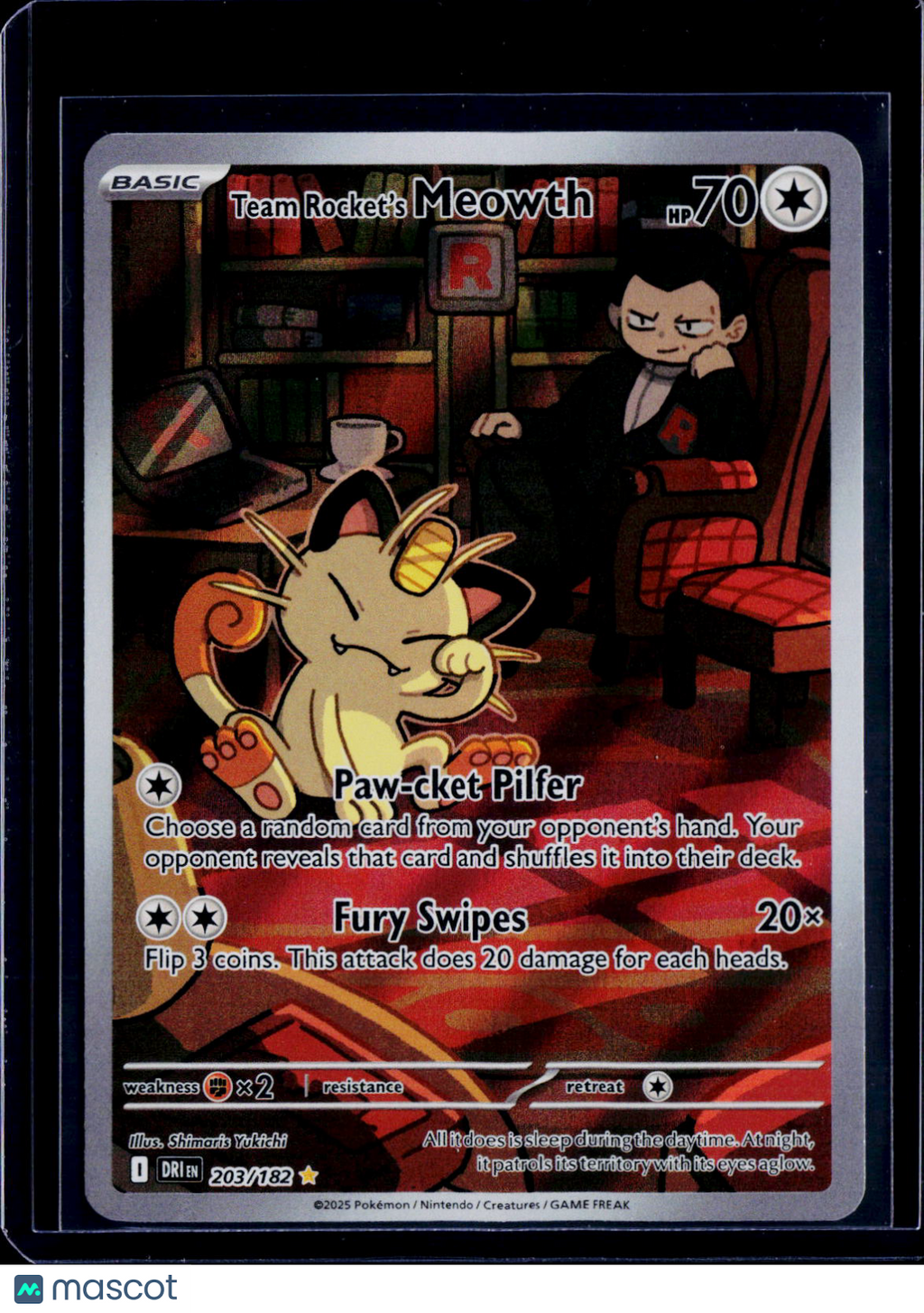 Team Rockets Meowth 203/182