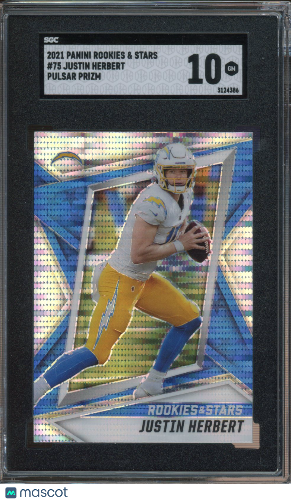 2021 Rookies & Stars Justin Herbert Pulsar Prizm SGC 10