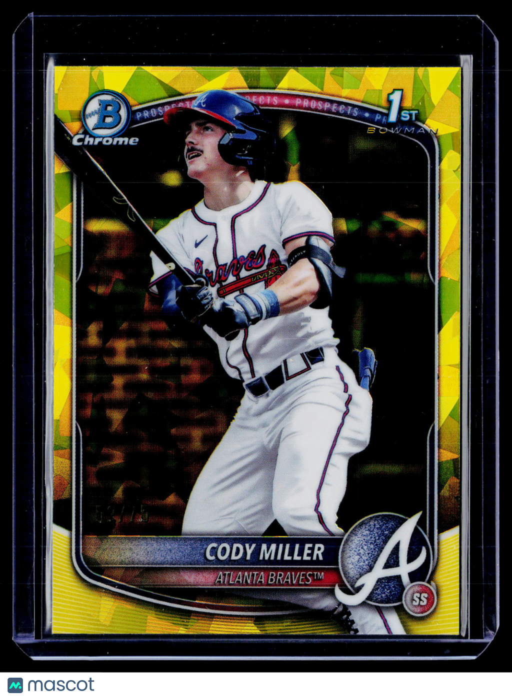 2025 Bowman Draft Sapphire Cody Miller Yellow Sapphire 52/75