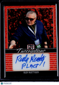2024 Leaf Pro Set Rudy Ruettiger Orange Shimmer Auto 4/10