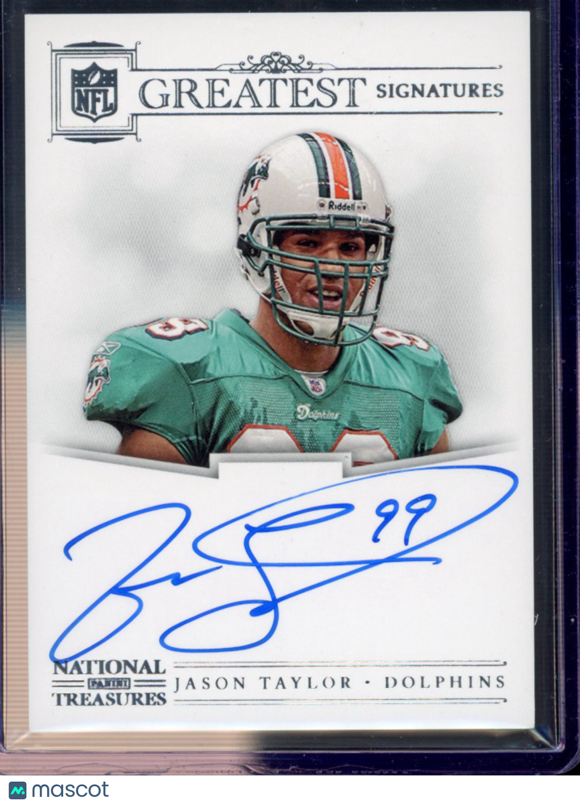 2022 National Treasures Jason Taylor Greatest Signatures Auto 11/25