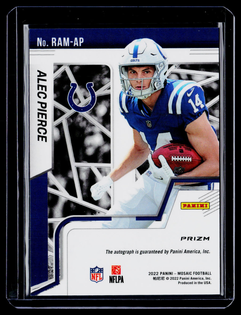 2022 Mosaic Alec Pierce Rookie Mosaic Auto RC