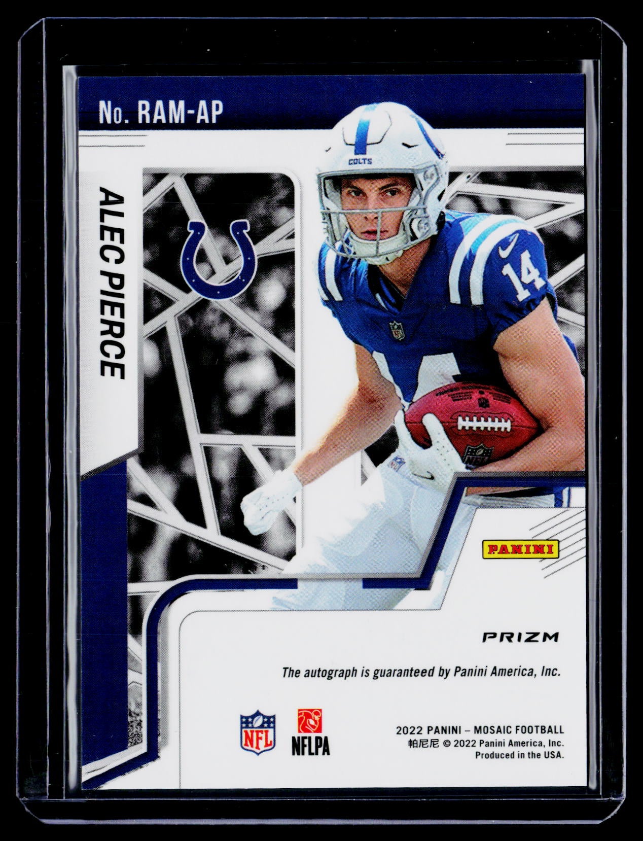 2022 Mosaic Alec Pierce Rookie Mosaic Auto RC