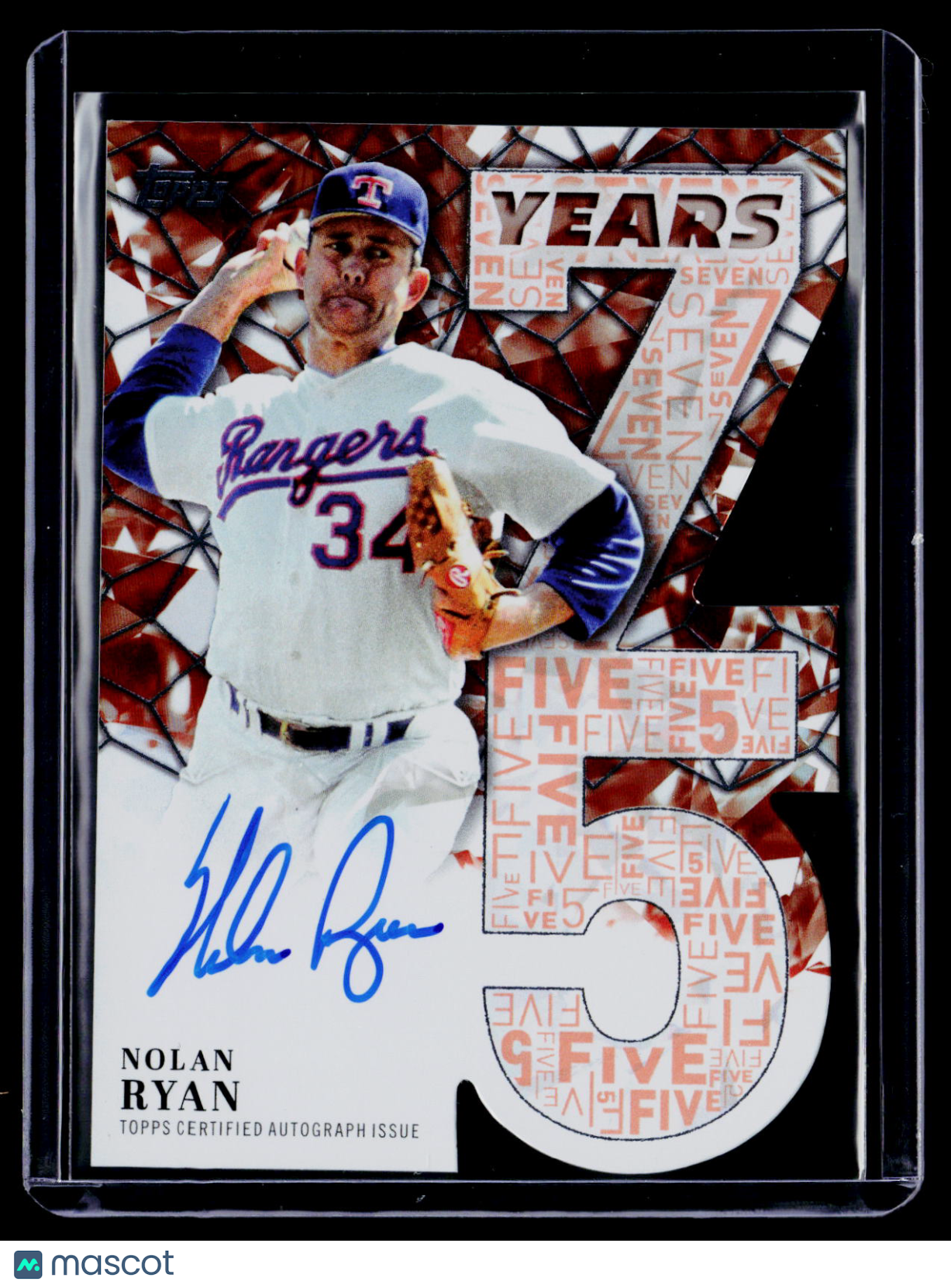 2026 Topps Nolan Ryan 75 Years Orange Auto 20/25