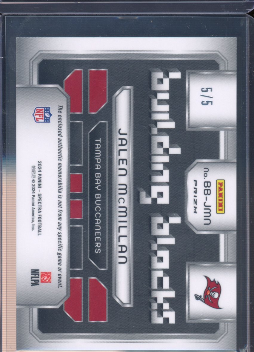 2024 Spectra Jalen McMillan Building Blocks Patch 5/5 RC