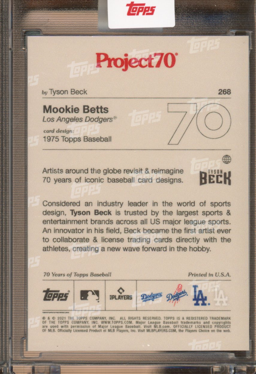 2021 Topps Project 70 Mookie Betts Tyson Beck 268