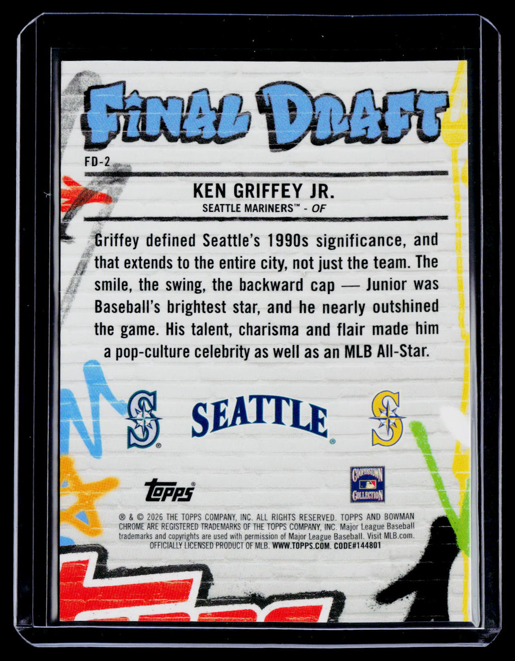 2026 Bowman Ken Griffey Jr. Final Draft SSP