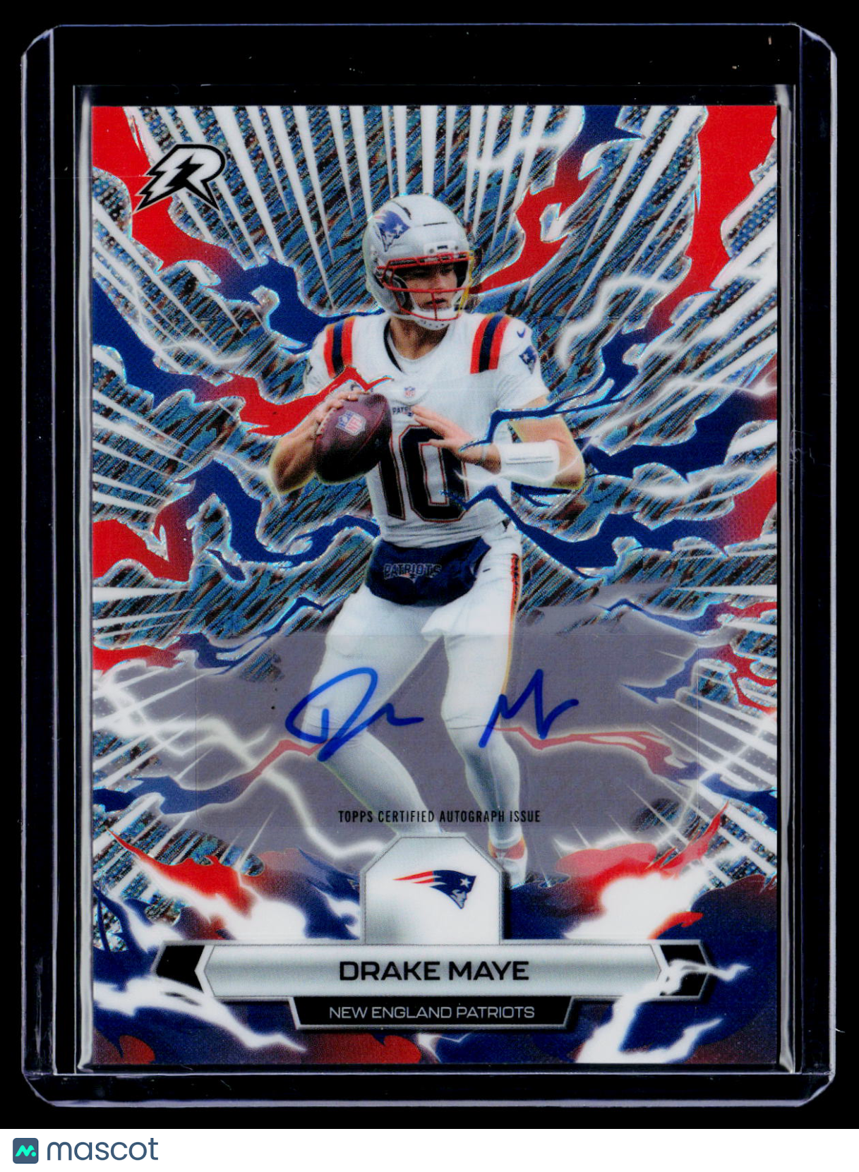 2025 Topps Resurgence Drake Maye Silver Static Auto