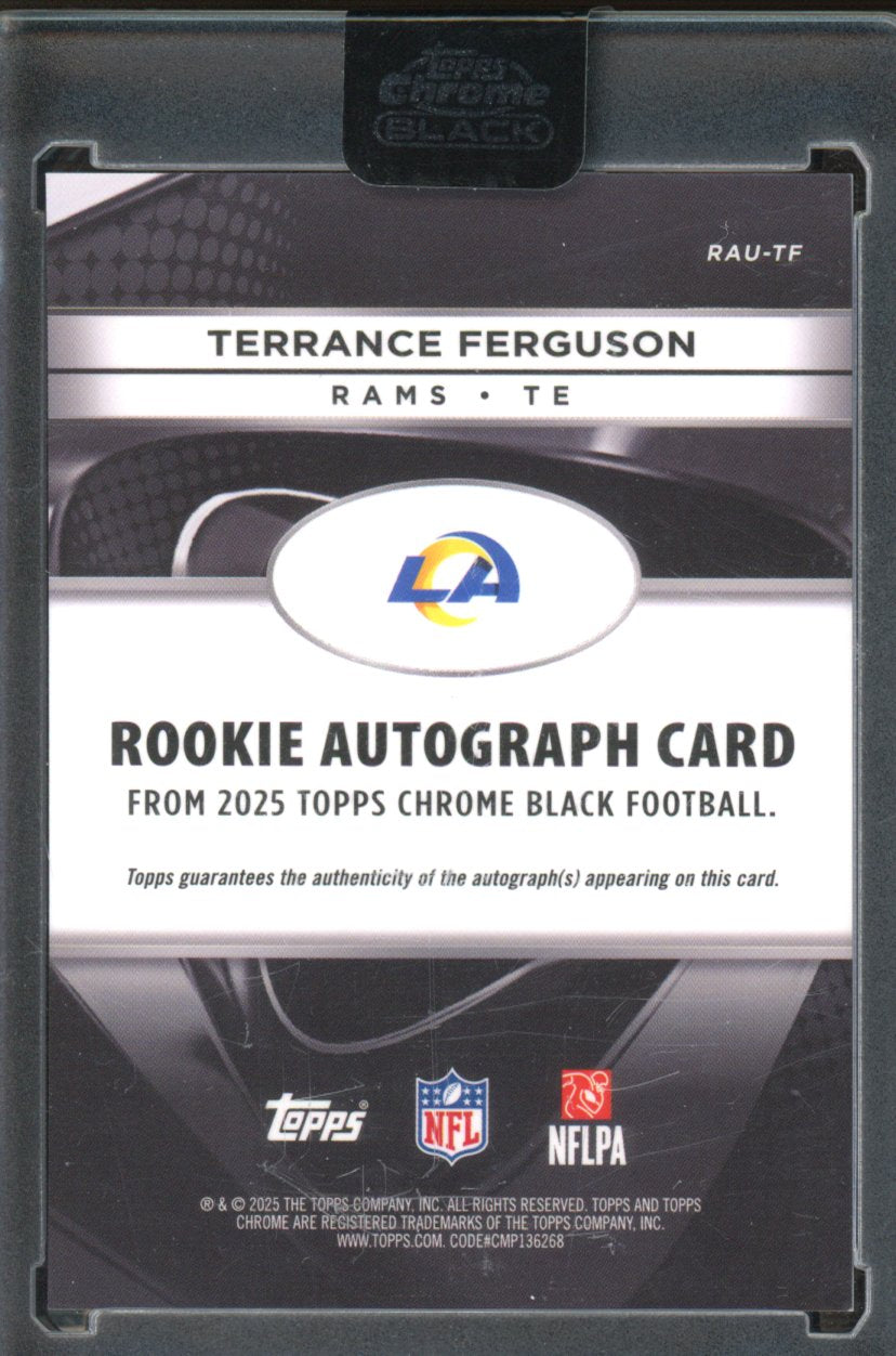 2025 Topps Chrome Black Terrance Ferguson Rookie Auto RC