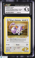 2023 Pokemon Lt. Surge's Rattata Blastoise & Suicune ex Deck Holo CGC 9.5